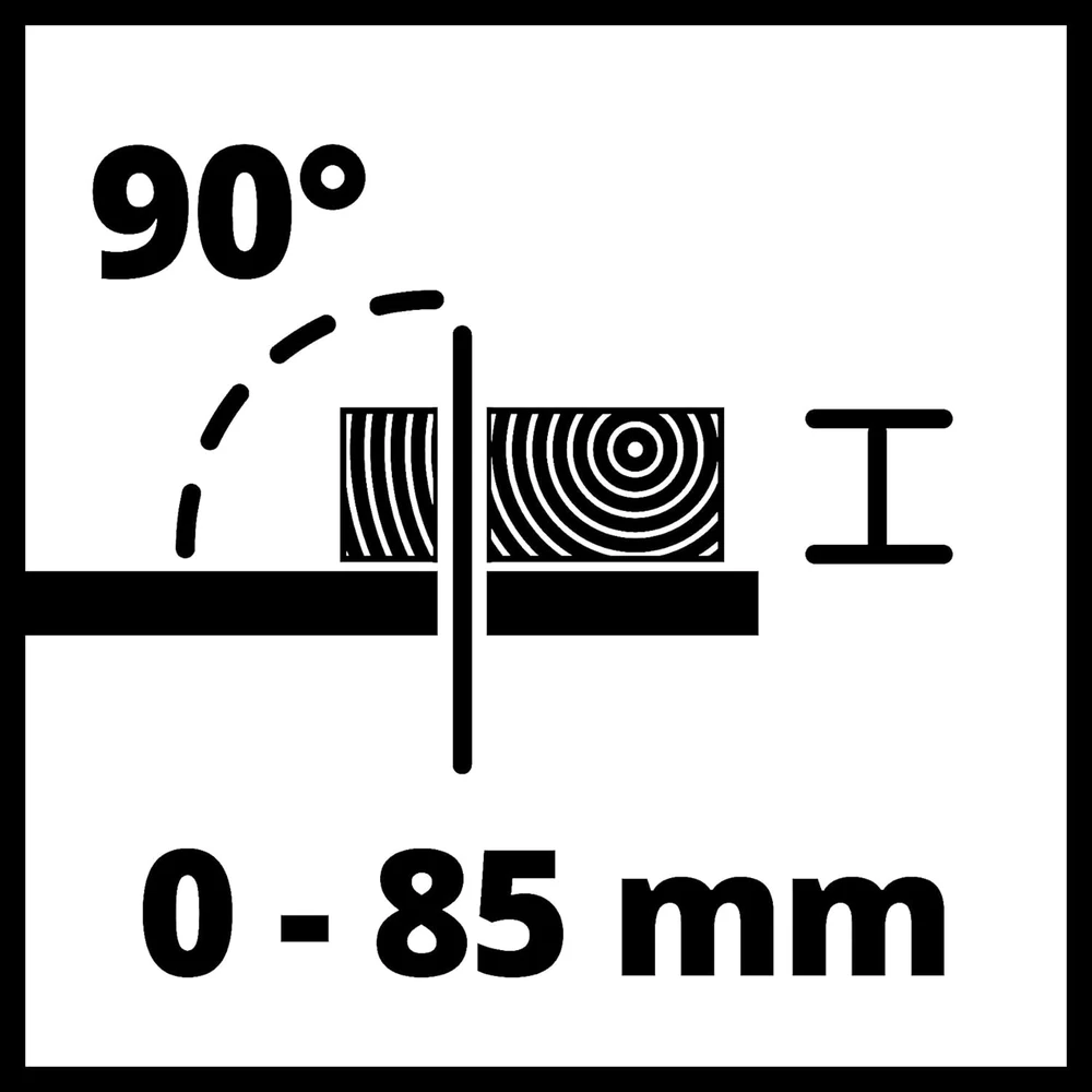 Einhell stalinė diskinė pjūklas TC-TS 2025/3 eco 2000 W, 85 mm pjovimo aukštis