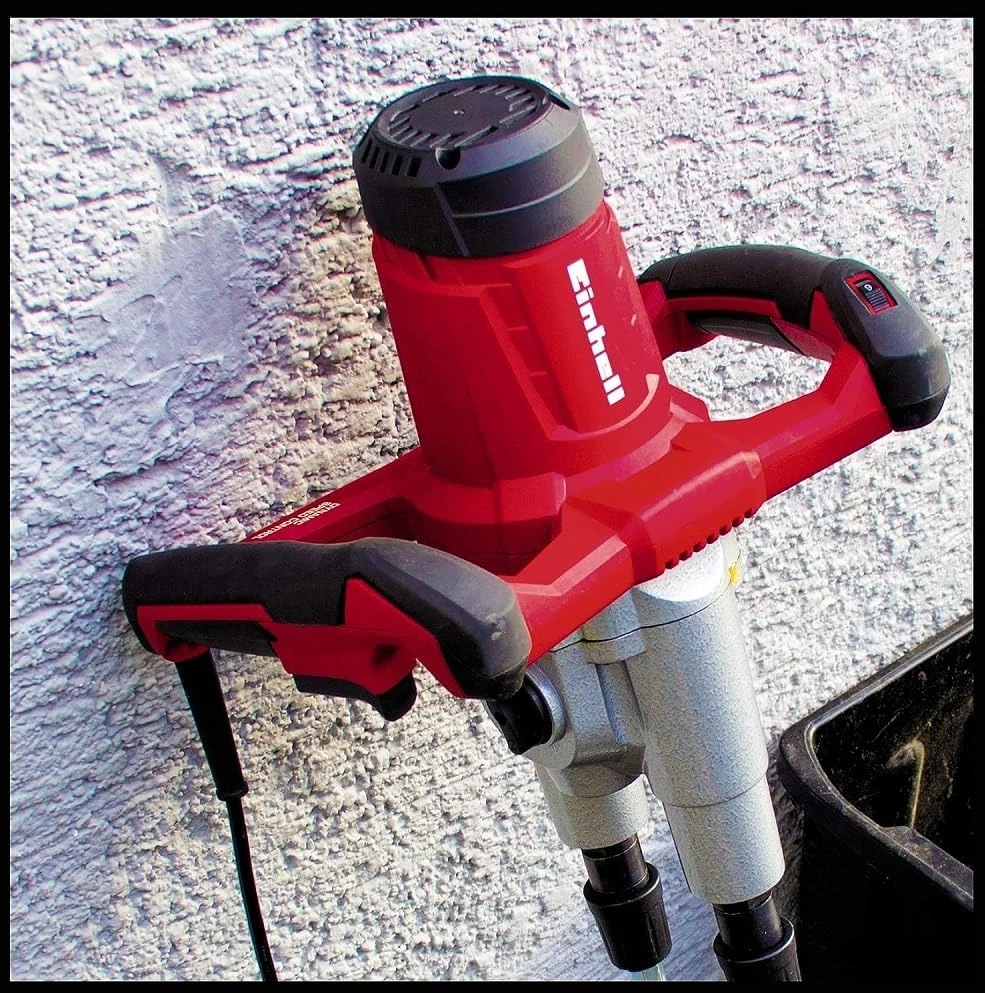 Plakiklis Einhell statybinis maišytuvas TE-MX 1600-2 CE Twin, 1600 W, dviejų pavarų, šešiakampė jungtis