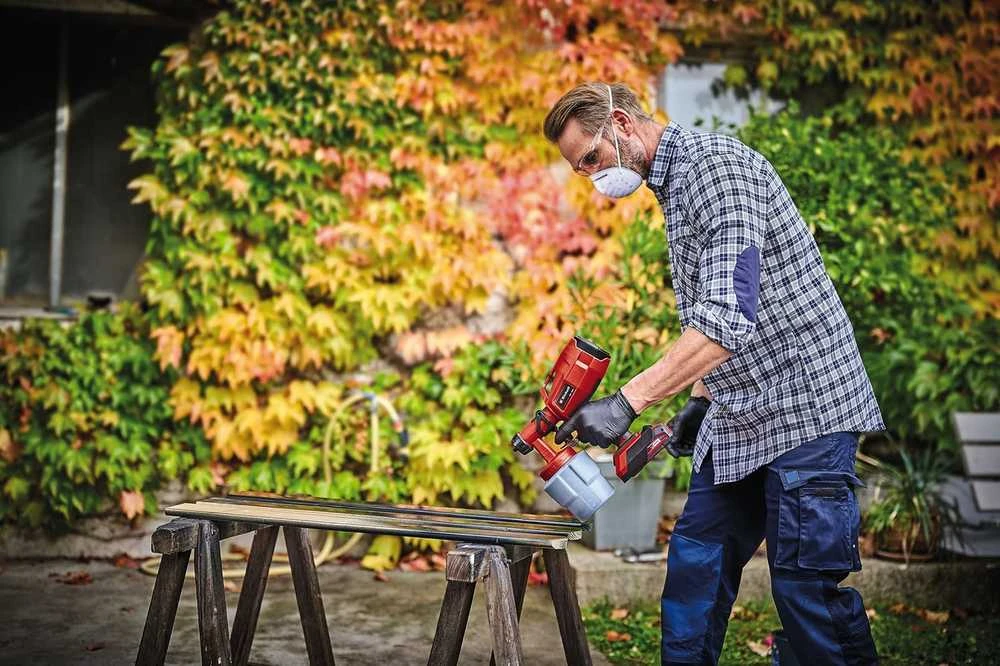 Einhell Akumuliatorinis dažymo pistoletas TC-SY 18/60 Li be akumuliatoriaus ir kroviklio