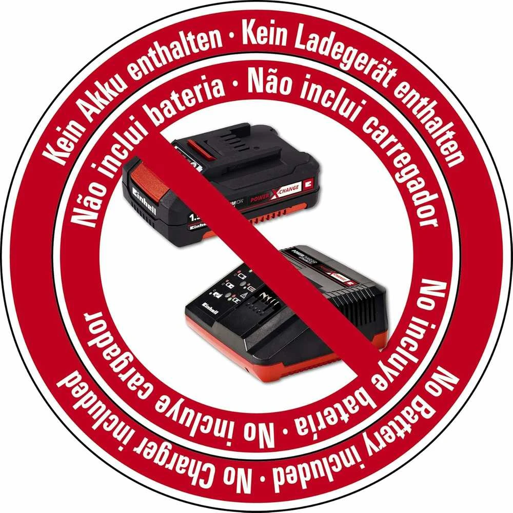 Akumuliatorinis paviršiaus šlifuoklis EINHELL TE-OS 18/230 Li Solo, 18 V, Li-ion, padas 230x115 mm