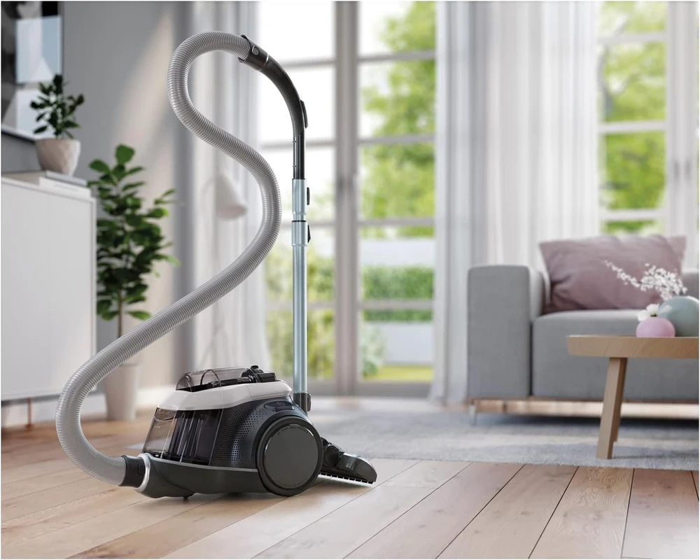 Electrolux PC91-4MG dulkių siurblys, Be maišelio, Darbinis spindulys 12m, Dulkių konteineris 1,5 L, Pilka