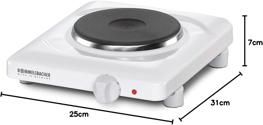 Rommelsbacher vienvietė elektrinė kaitlentė 1000 W, 145 mm, THL 1097