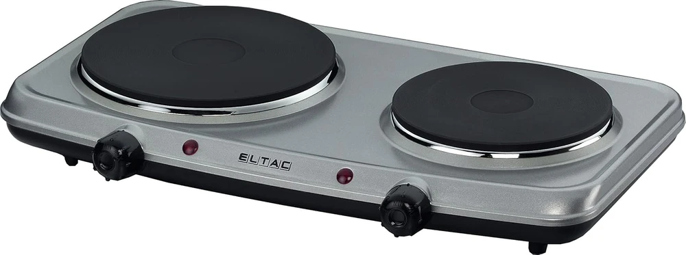 Eltac dviguba elektrinė kaitlentė 2500 W, 230 V, ketaus kaitvietės, DK 28