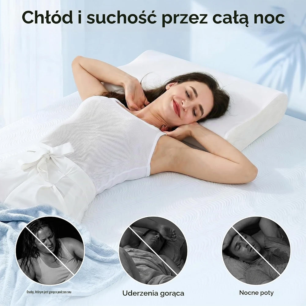 Elviros ergonominė kaklo pagalvė iš atminties putų, reguliuojamo aukščio, 10501WHWH004