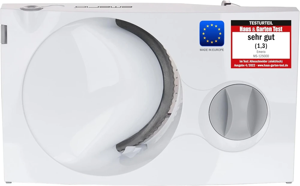 Emerio elektrinė maisto pjaustyklė 100 W su nerūdijančio plieno peiliu MS-125000