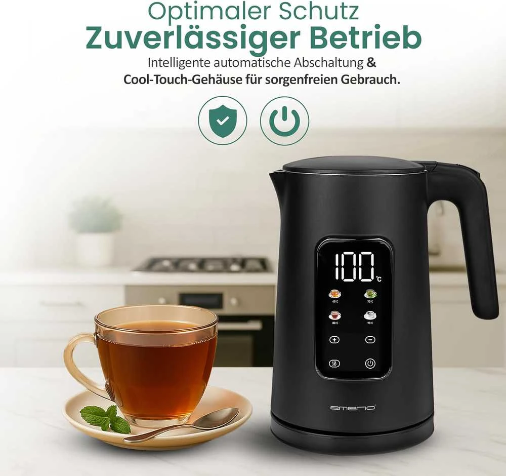 Emerio elektrinis virdulys 1,7 l, nerūdijantis plienas, reguliuojama temperatūra, WK-132229