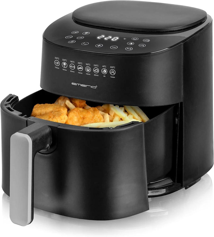 Emerio karšto oro gruzdintuvė 4,5 l, 1300 W, 8 automatinės programos AF-129369