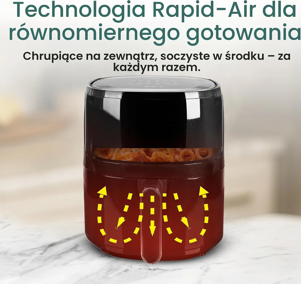 Emerio karšto oro gruzdintuvė 5 l, 1500 W su apžvalgos langeliu AF-129329.3