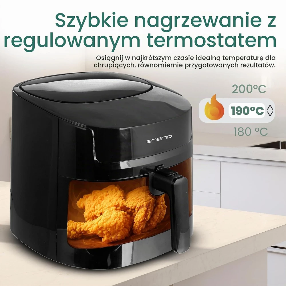 Emerio karšto oro gruzdintuvė 7,2 l, 1800 W, 8 automatinės programos AF-129622.1