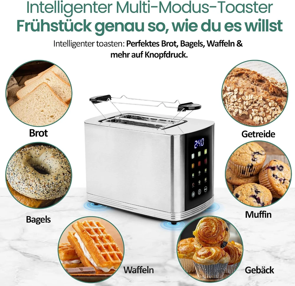 Emerio skrudintuvas su jutikliniu ekranu, 2 angų, 800 W, TO-132888