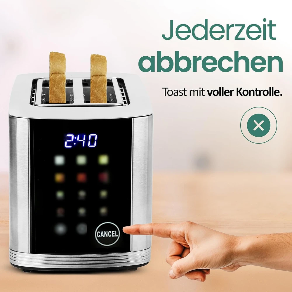 Emerio skrudintuvas su jutikliniu ekranu, 2 angų, 800 W, TO-132888