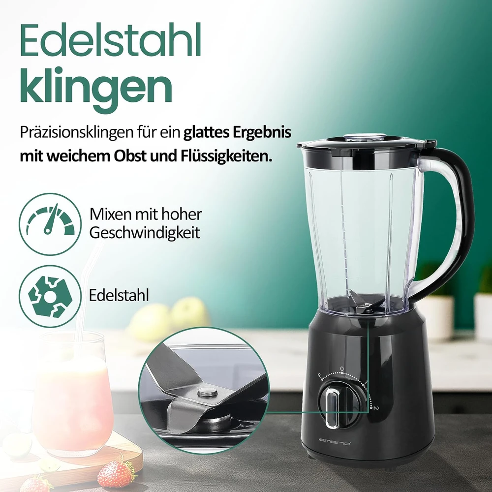 Emerio stacionarus trintuvas 500 W, 1,5 l, ledo smulkinimo funkcija BL-12816.8