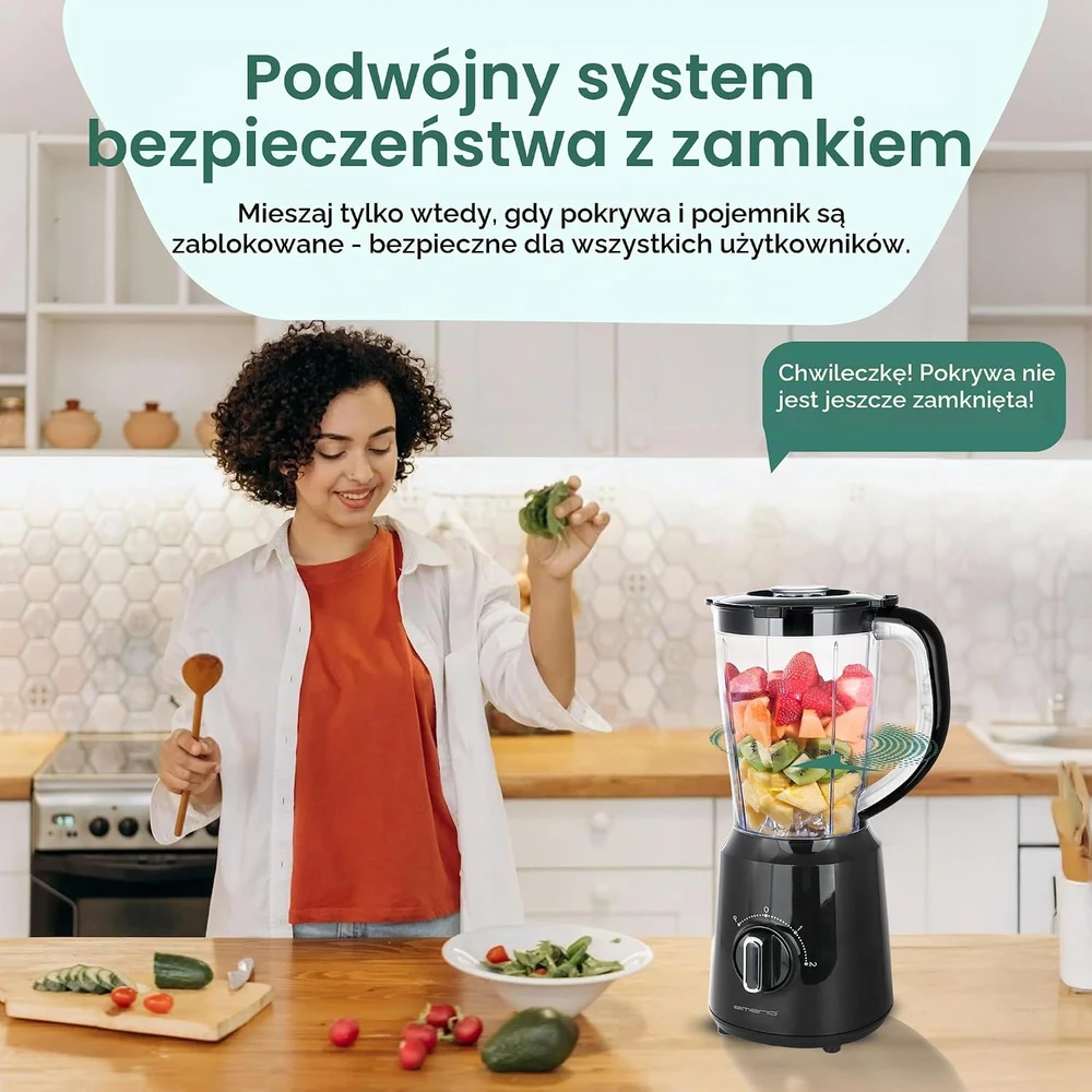 Emerio stacionarus trintuvas 500 W, 1,5 l, ledo smulkinimo funkcija BL-12816.8