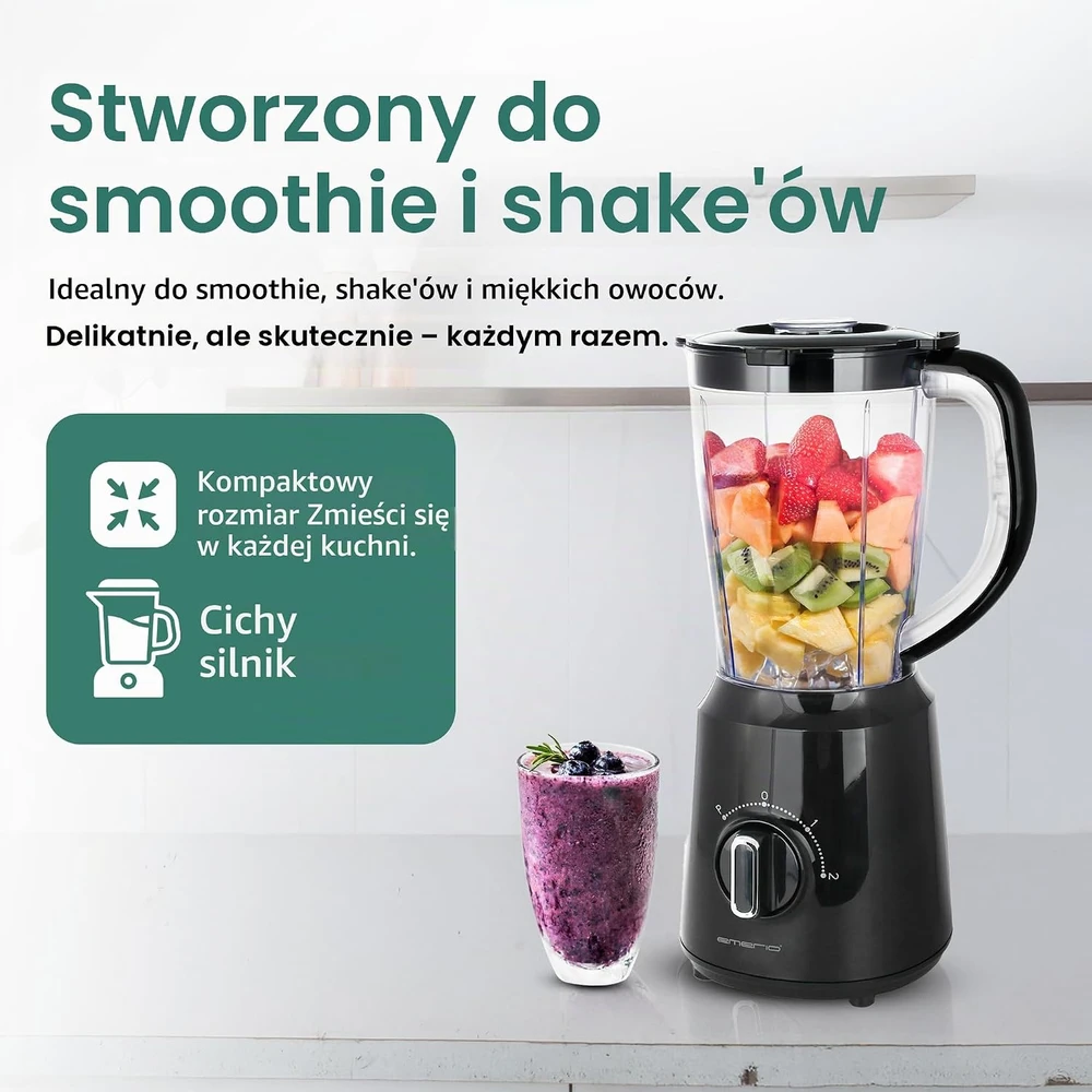 Emerio stacionarus trintuvas 500 W, 1,5 l, ledo smulkinimo funkcija BL-12816.8