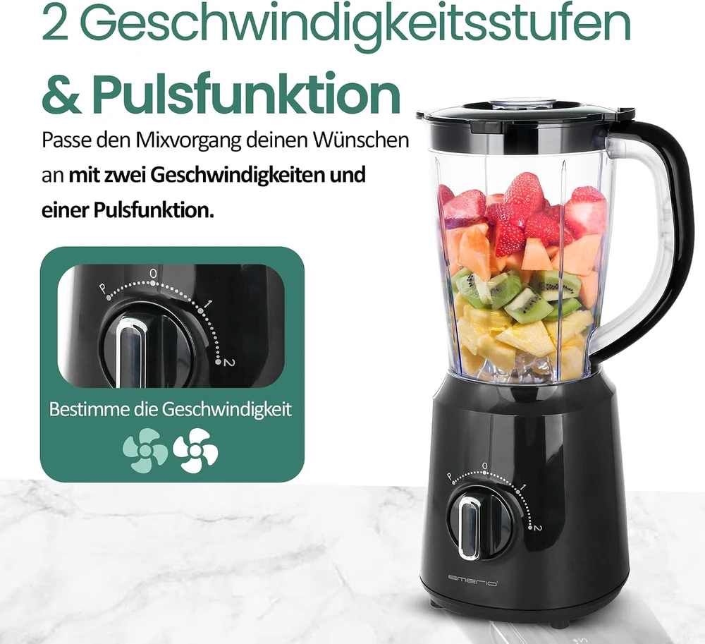 Emerio stacionarus trintuvas 500 W, 1,5 l, ledo smulkinimo funkcija BL-12816.8