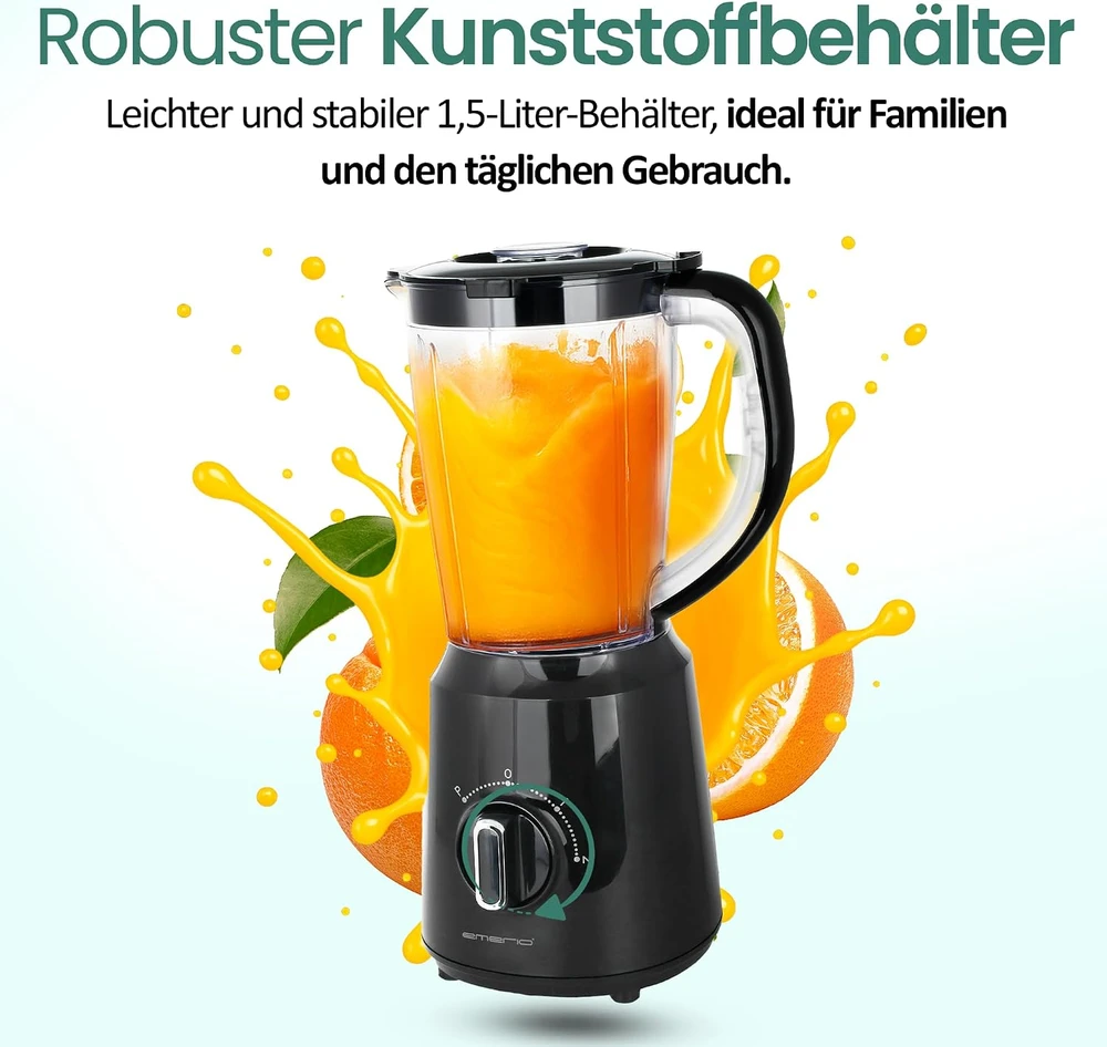 Emerio stacionarus trintuvas 500 W, 1,5 l, ledo smulkinimo funkcija BL-12816.8