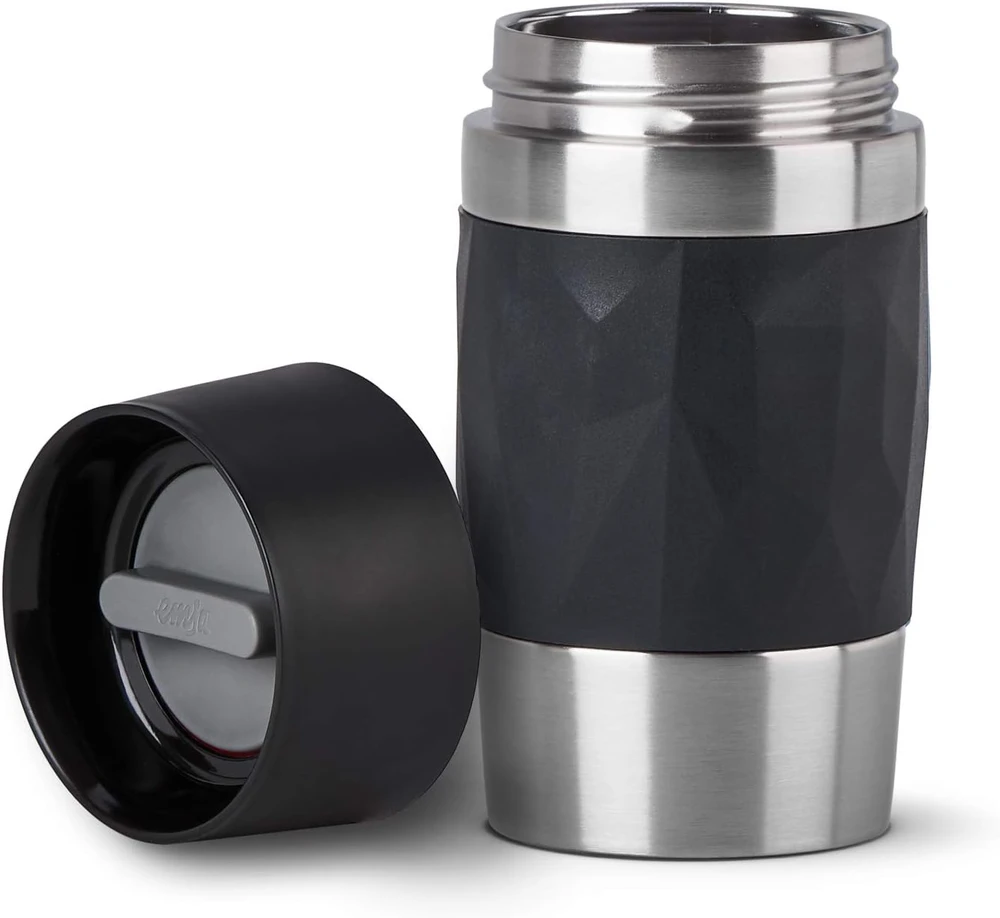 Emsa kelioninis termosas-puodelis Travel Mug Compact 300 ml, nerūdijančiojo plieno