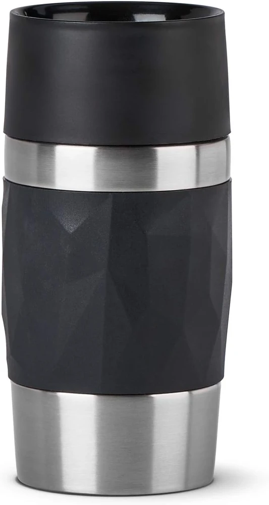 Emsa kelioninis termosas-puodelis Travel Mug Compact 300 ml, nerūdijančiojo plieno