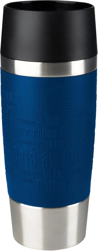 EMSA Kelioninis puodelis - Single - 0.36 L - Mėlyna - Nerūdijantis plienas