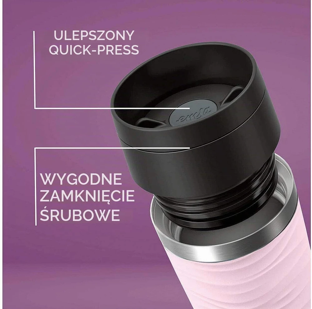 Emsa termopuodelis Travel Mug Wave 360 ml, nerūdijančiojo plieno, N20214