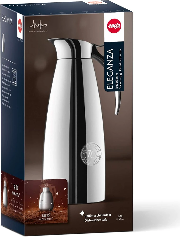 Emsa termosinis ąsotis Eleganza, 1 l, Easy Open uždarymas, 502489
