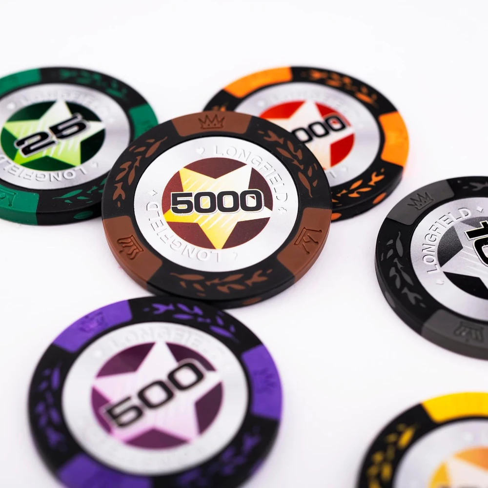 Bicycle Pokerio rinkinys sidabrinėje dėžutėje su aukštais nominalais