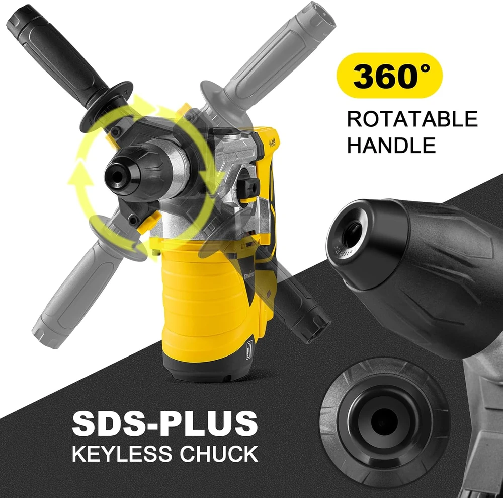 Enventor SDS-Plus perforatorius 1500 W, 6 J, 4 režimų Z1C-HW01-3288EP