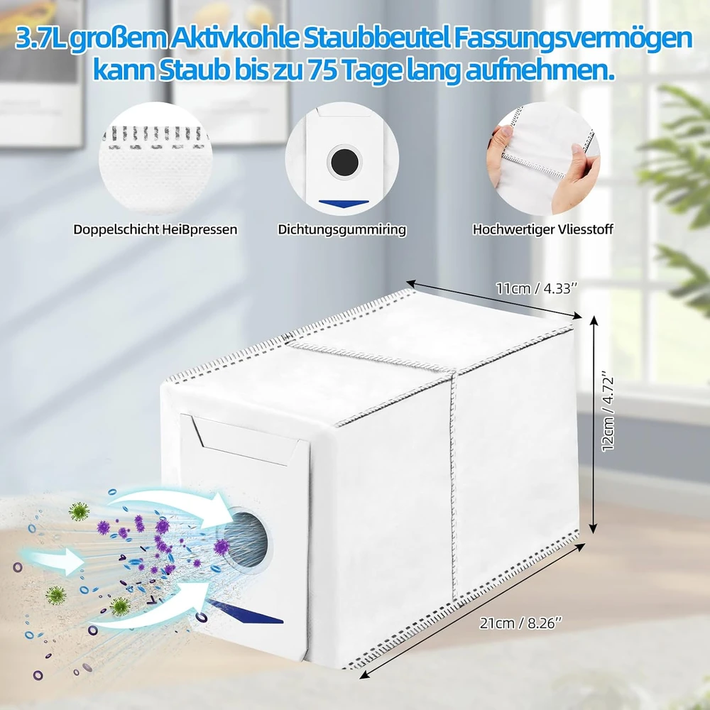 EOVWAEO atsarginių priedų rinkinys robotui dulkių siurbliui Ecovacs Deebot T30 Omni ir T30 Pro Omni, 25 vnt.