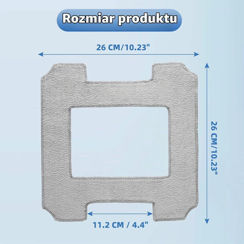 EOVWAEO langų valymo roboto šluostės, 16 vnt., 26 x 26 cm, ECOVACS Winbot W2 PRO Omni