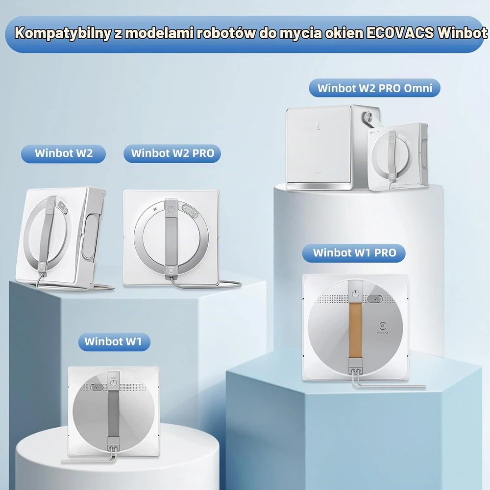 EOVWAEO langų valymo roboto šluostės, 16 vnt., 26 x 26 cm, ECOVACS Winbot W2 PRO Omni