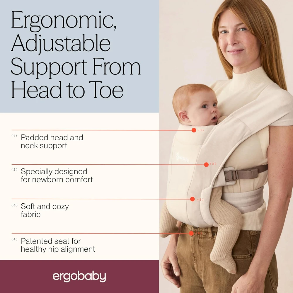 Ergobaby EMBRACE Soft Knit, Kreminis
