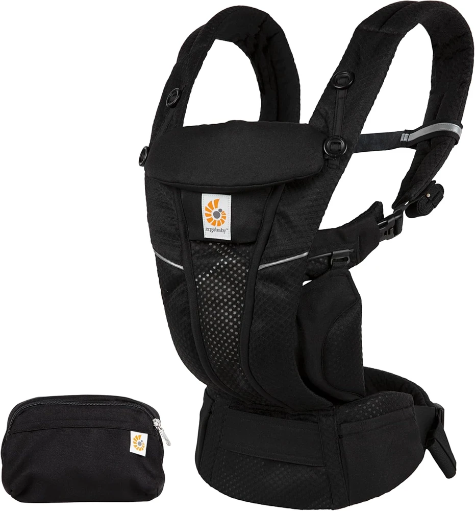 ERGOBABY nešioklė OMNI BREEZE, juodos spalvos, BCZ360PONYX