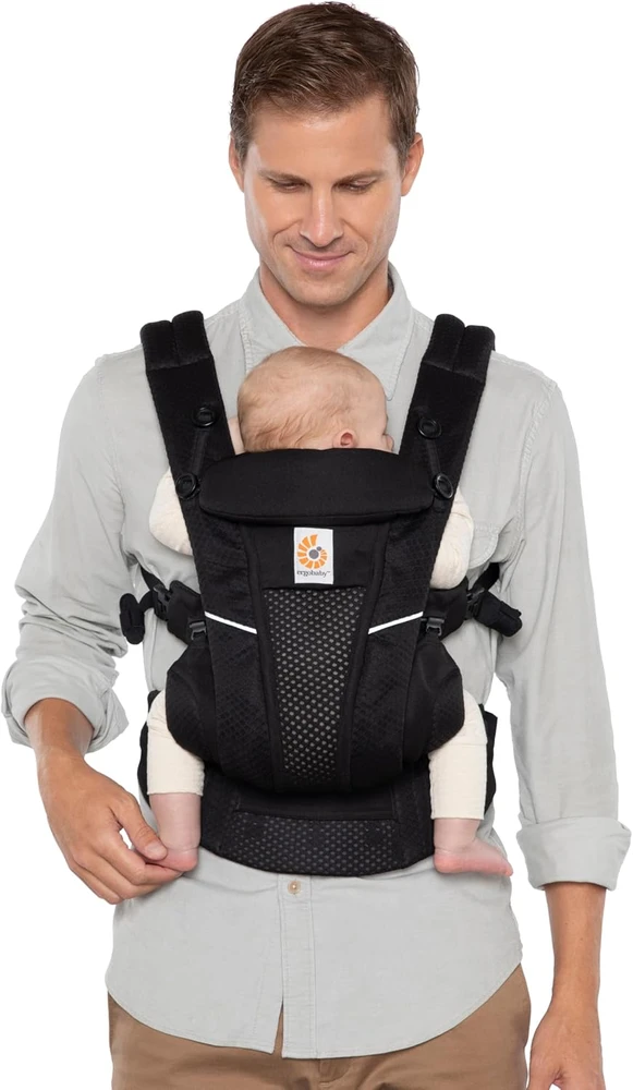 ERGOBABY nešioklė OMNI BREEZE, juodos spalvos, BCZ360PONYX