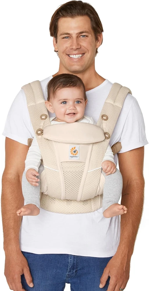 Ergobaby Omni Breeze kūdikių nešioklė su SoftFlex tinkleliu, 3,2–20,4kg, BCZ360PNATBGE