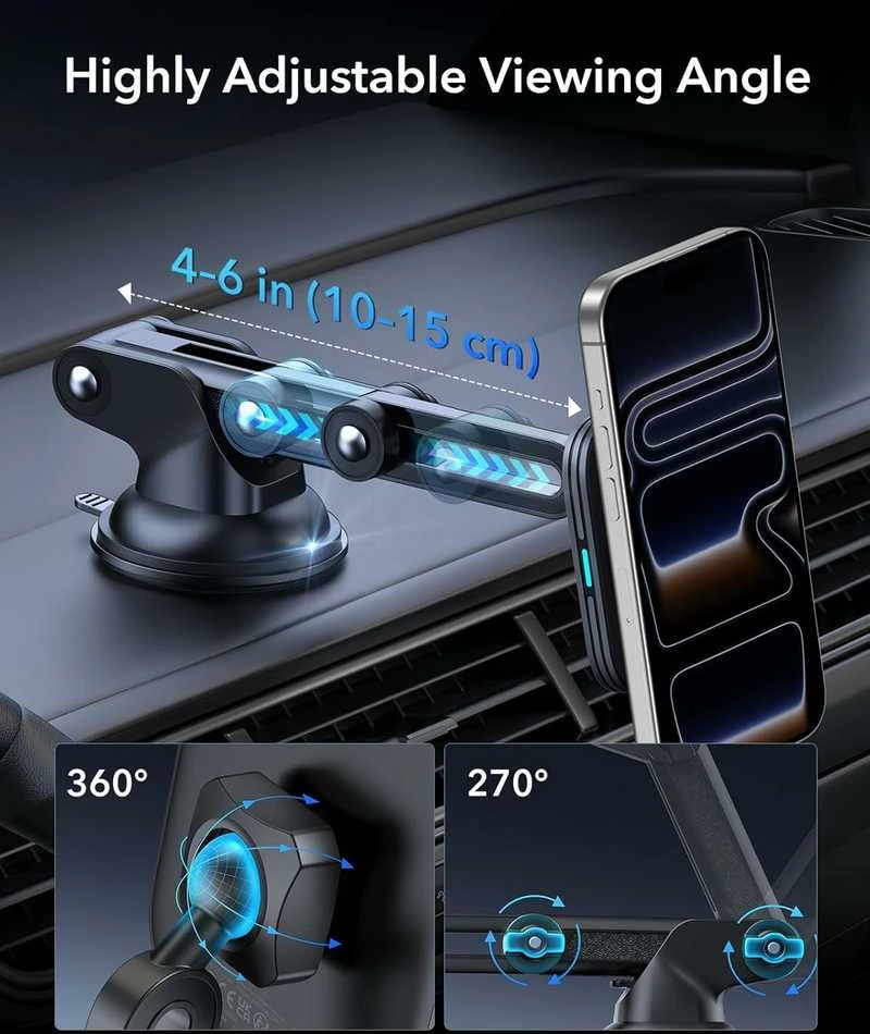 ESR 15W belaidis MagSafe automobilinis telefono įkroviklis