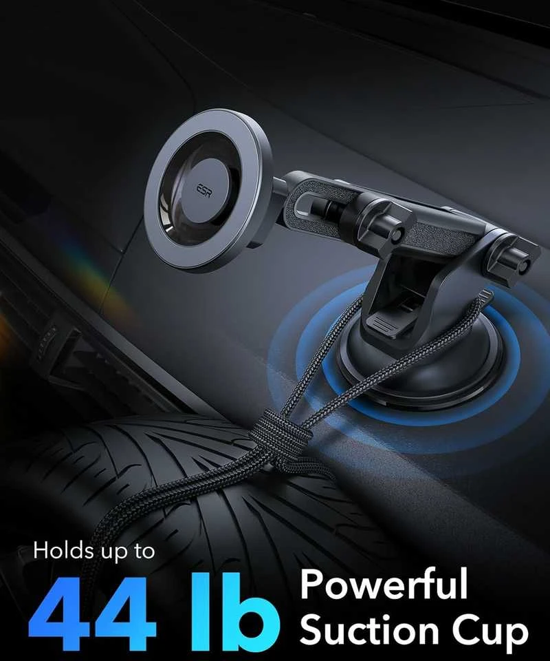 ESR HaloLock Dashboard + Windshield automobilinis telefono laikiklis suderinamas su MagSafe