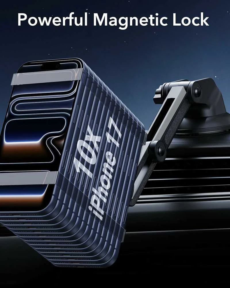 ESR HaloLock Dashboard + Windshield automobilinis telefono laikiklis suderinamas su MagSafe