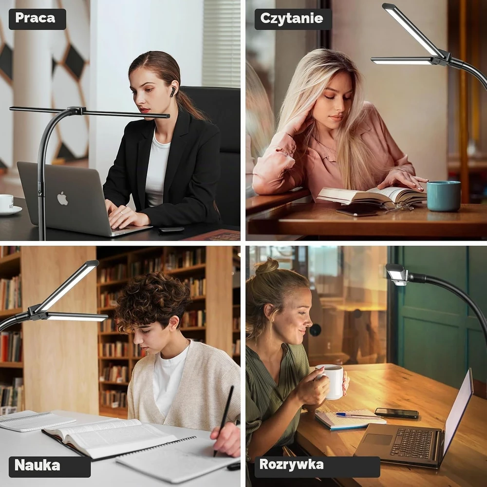 Euakee LED stalinė lempa, 24 W, 80 cm, WWJ-DLEPDLIGHT-01