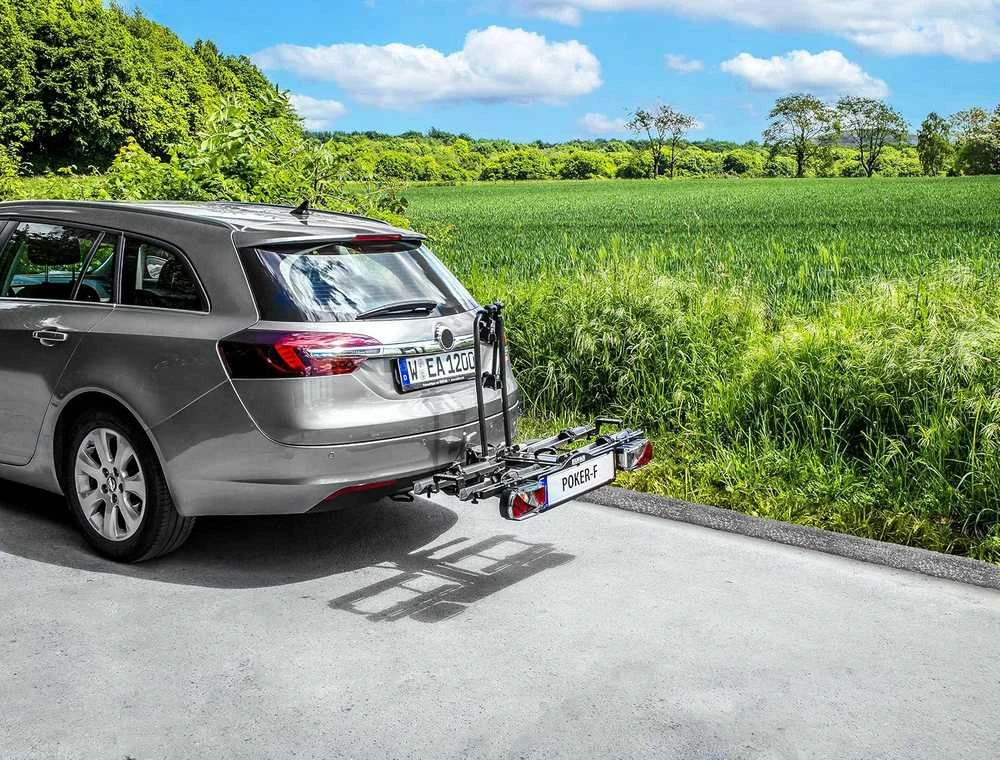 EUFAB dviračių laikiklis automobiliui, 2 dviračiams, 60,14 kg, juodas, 12010LAS