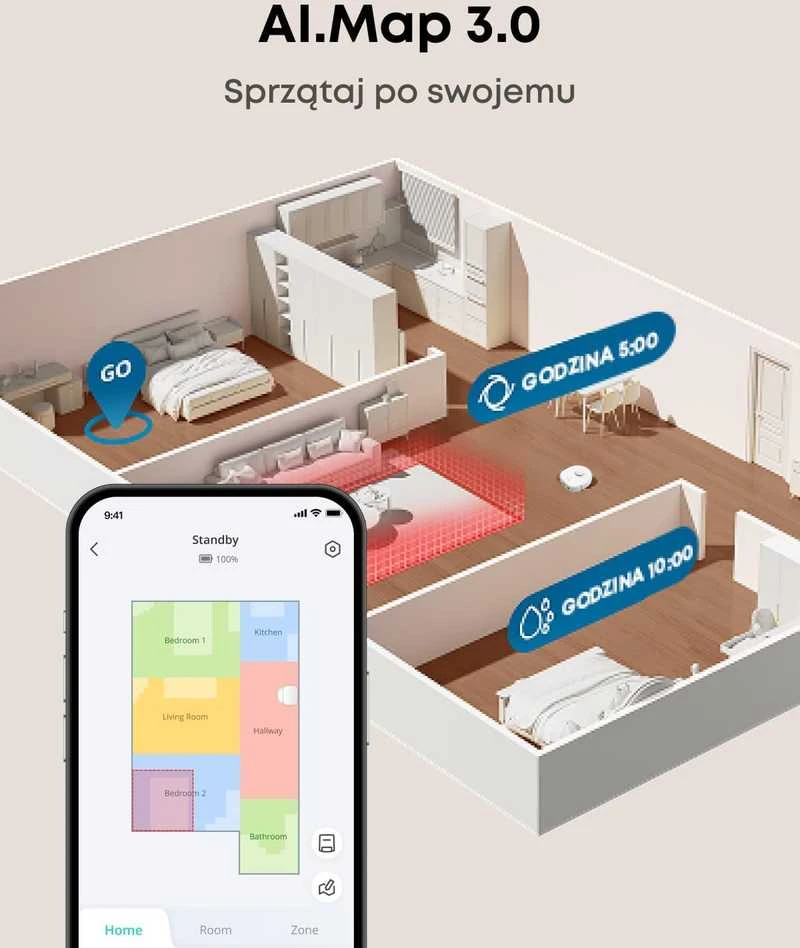 Eufy dulkių siurblys robotas su MopMaster 2.0, 8000 Pa siurbimo galia, automatinis ištuštinimas, T2351