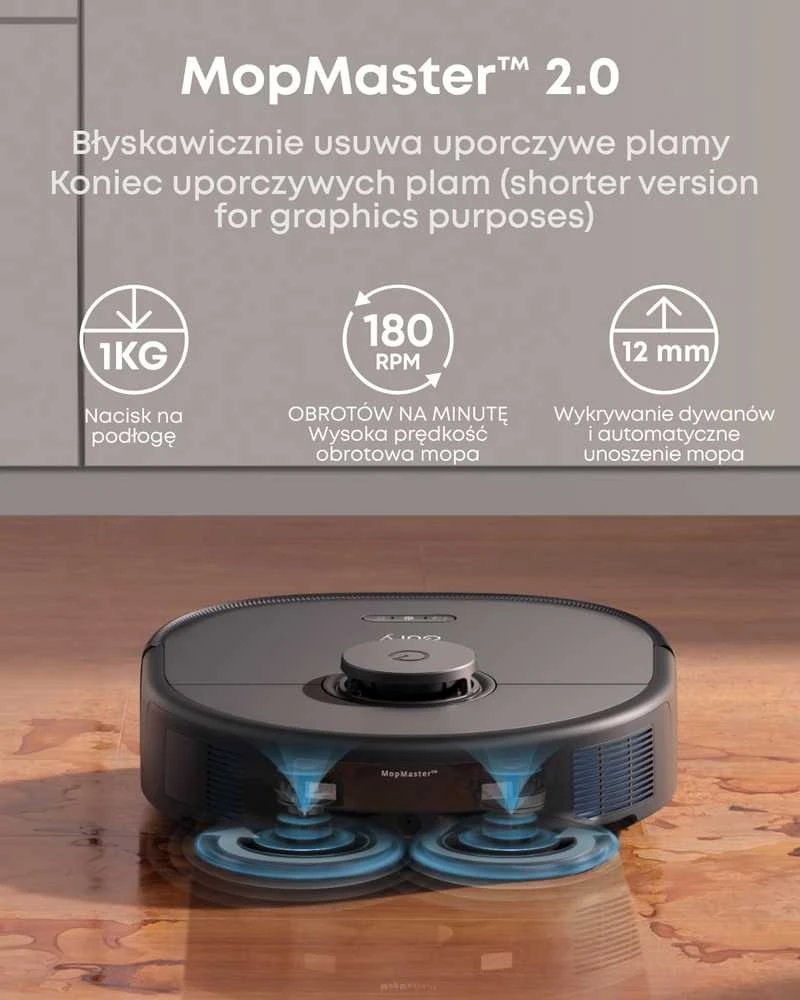 Eufy RoboVac X10 Pro Omni dulkių siurblys - robotas, Juodos spalvos