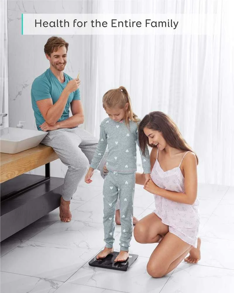 eufy išmaniosios svarstyklės kūnui C1, LED ekranas, Bluetooth, 12 matavimų