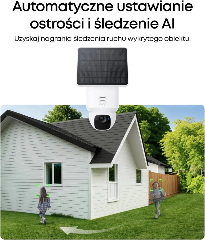 eufy lauko stebėjimo kamera SoloCam E30 2K su saulės energija ir 360° pasukimu, 2 vnt., T8171
