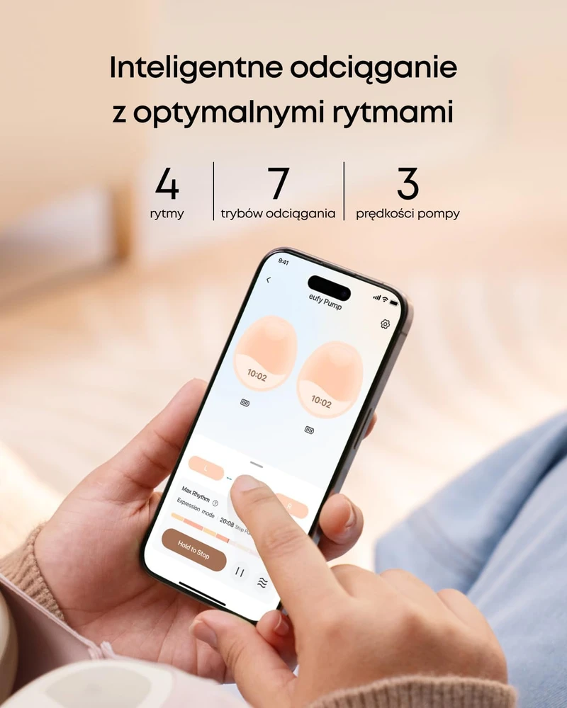 eufy nešiojamas elektrinis šildomas pientraukis E20 T6060, 150 ml, 300 mmHg