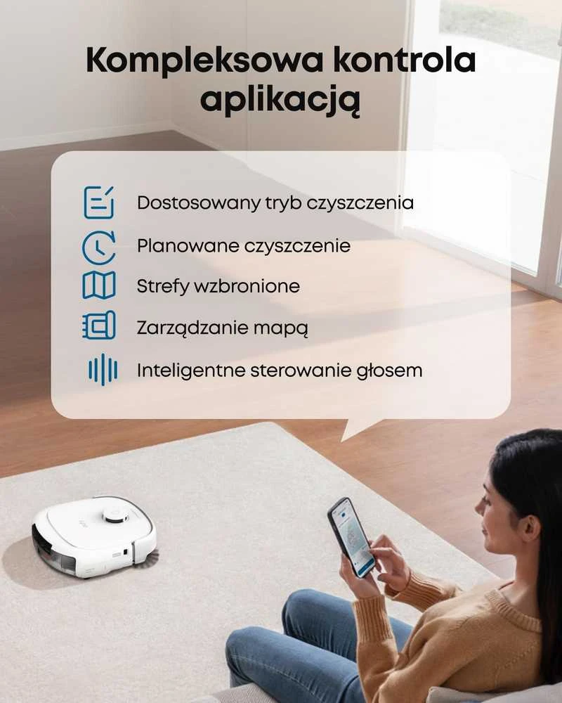 eufy robotas dulkių siurblys, 20000 Pa siurbimo galia, HydroJet sistema, DuoSpiral šepetėliai, T2353