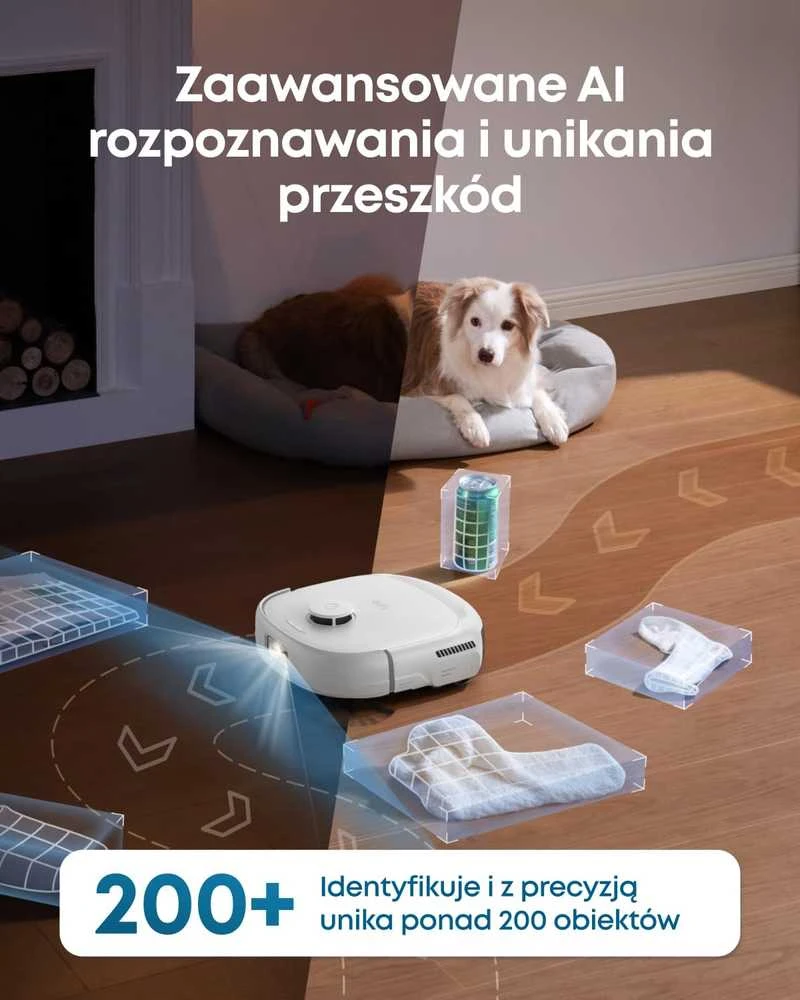 eufy robotas dulkių siurblys, 20000 Pa siurbimo galia, HydroJet sistema, DuoSpiral šepetėliai, T2353