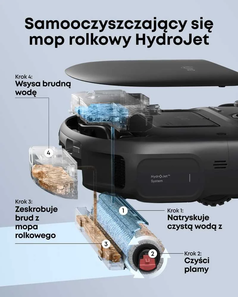 Anker eufy robotas dulkių siurblys su mopavimo funkcija, 15000 Pa siurbimo galia, stotelė Omni 5 viename, T211A