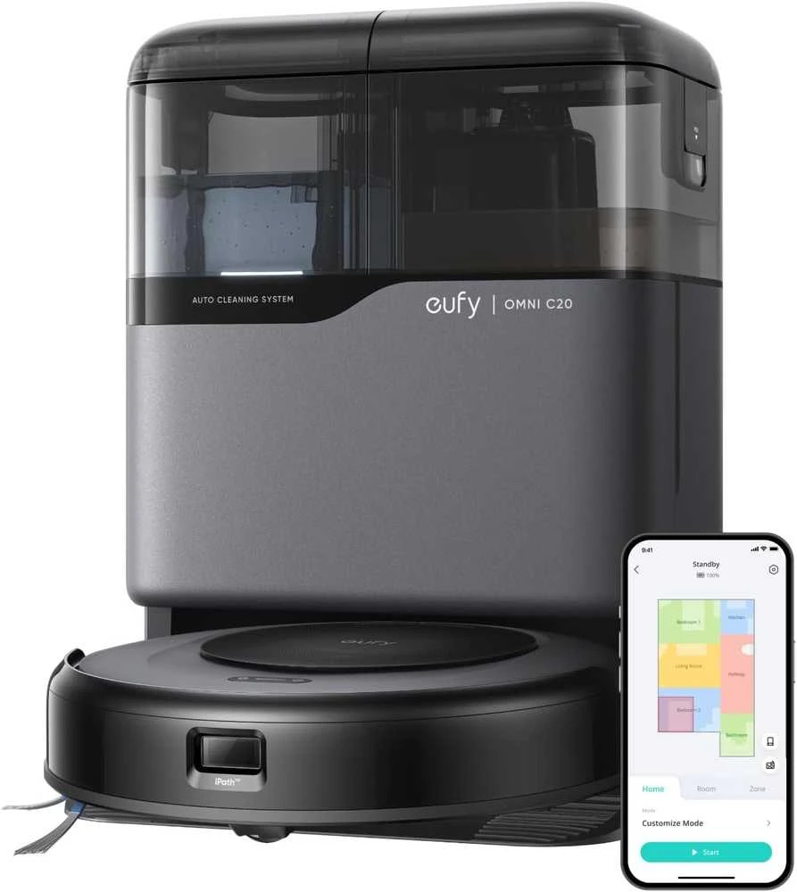 Dulkių siurblys - robotas Anker Eufy Omni C20, Juodas