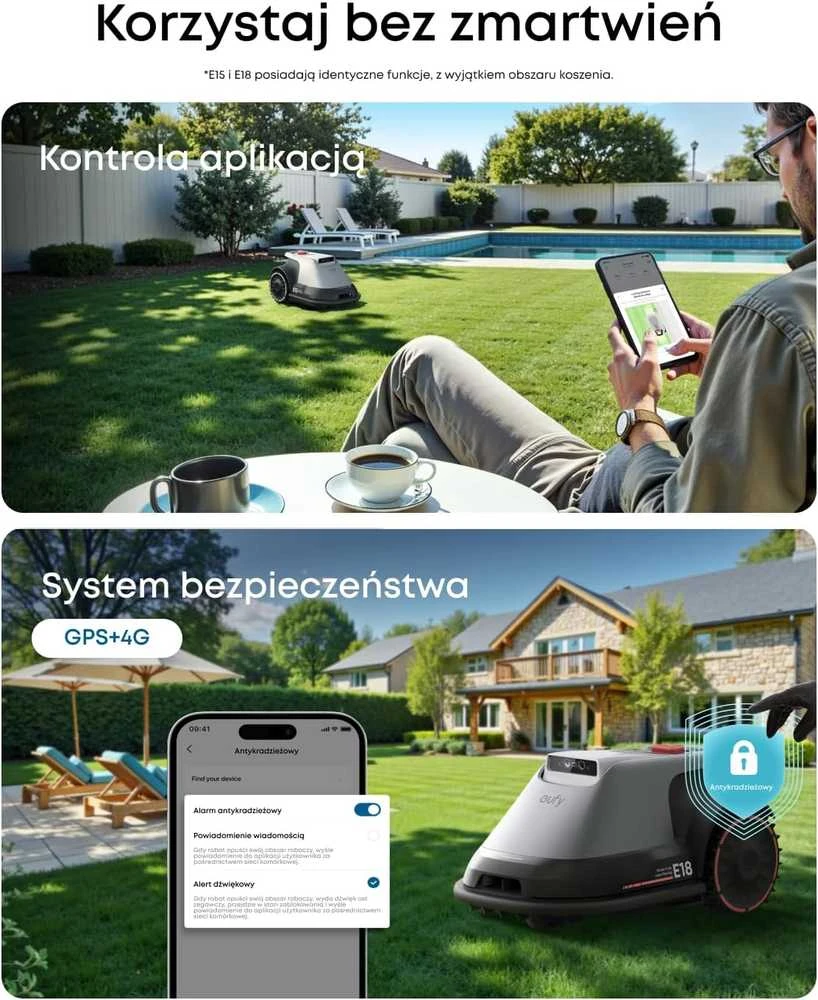 Anker Eufy belaidis vejos robotas E15, 800m²