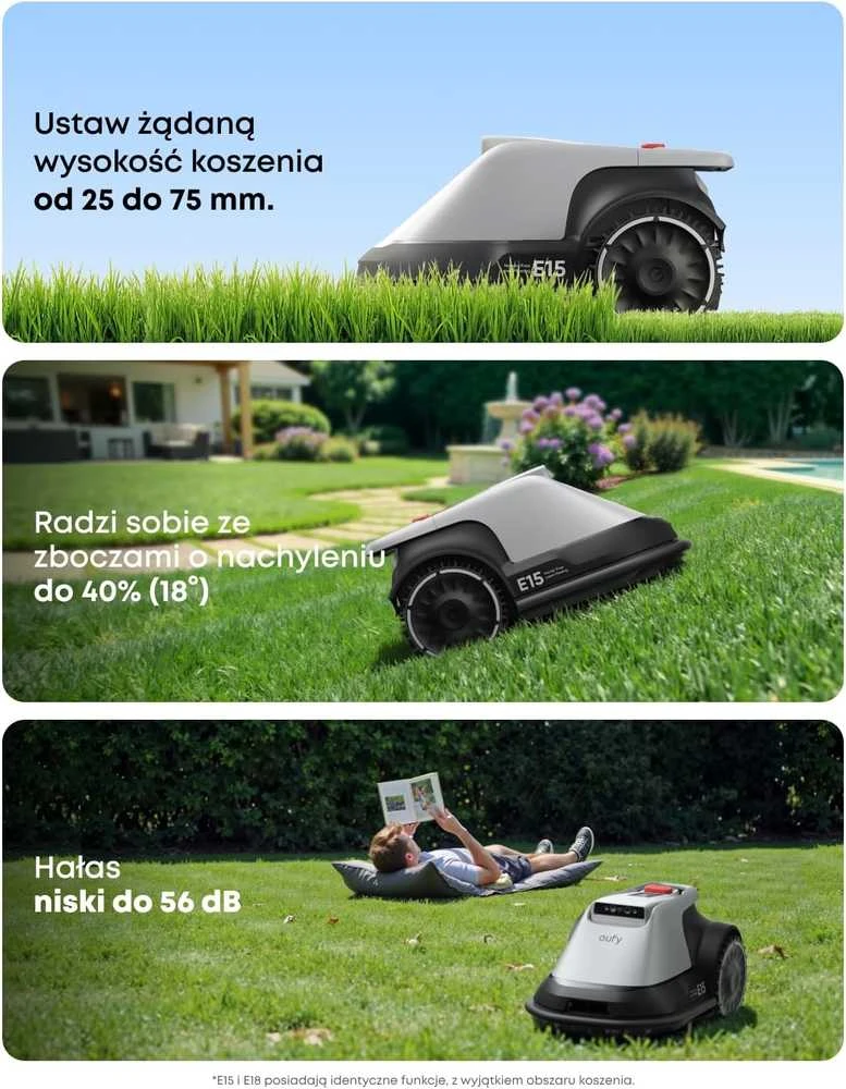 Anker Eufy belaidis vejos robotas E15, 800m²
